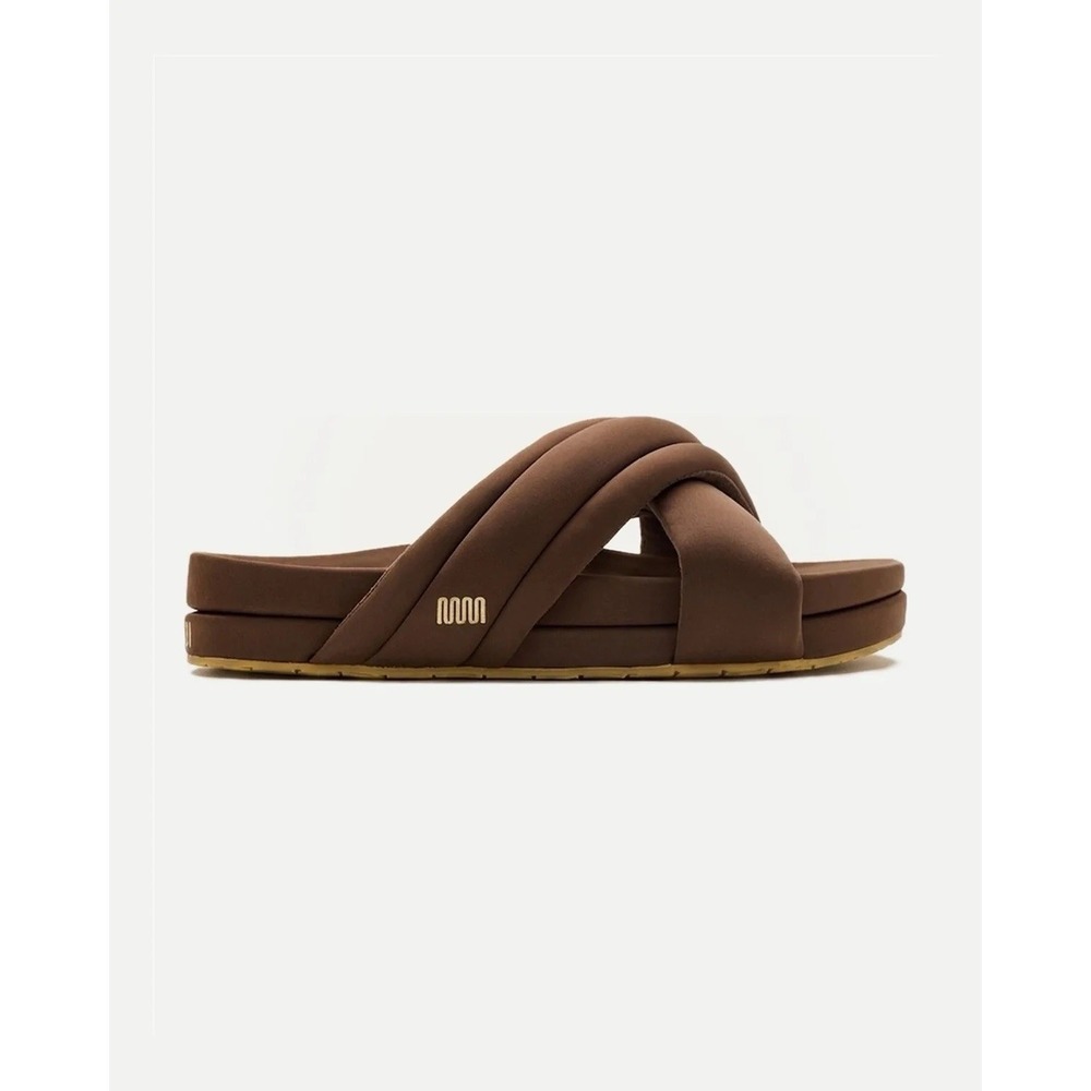 commbi The Huggy Slide Espresso Brown Size W5 M3 EUC